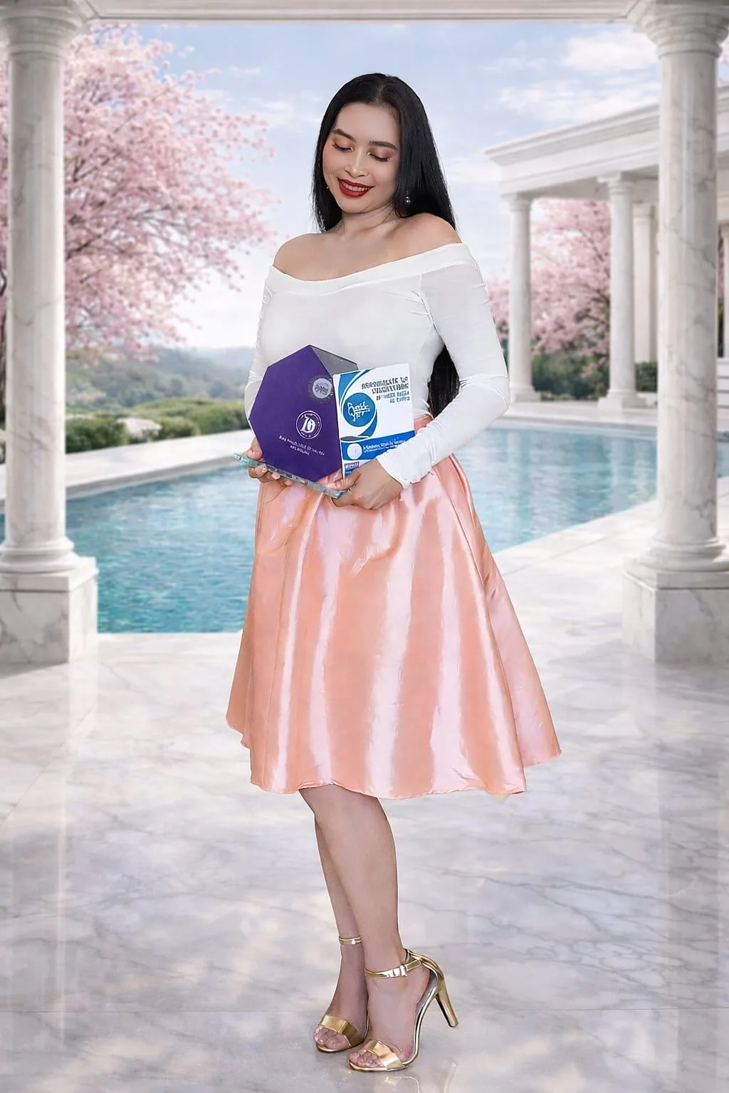 Indira Calkins, founder of D’Modern Beauty Spa in Laguna Niguel, award-winning esthetician specializing in facials and microblading