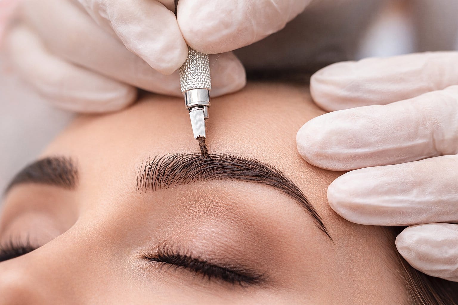 Laguna Niguel eyebrow microblading procedure at D’Modern Beauty Studio